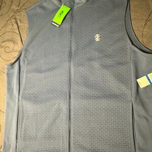 IZOD GOLF HYDROSHIELD FULL ZIP. MOONLIGHT BLUE VEST SIZE XL MEN NWT $60.00